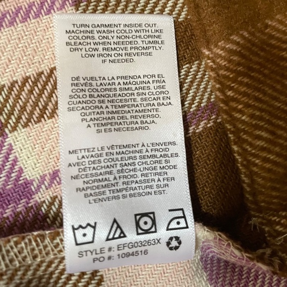 NWT Kensie Cropped Plaid Shacket - Picture 8 of 8